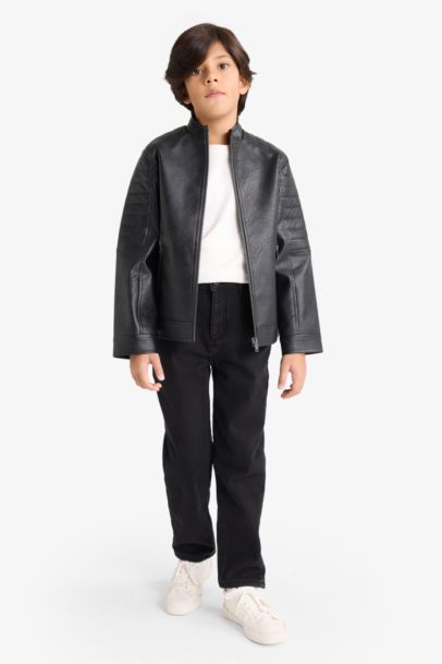 Boy Waterproof Mandarin Collar Jacket