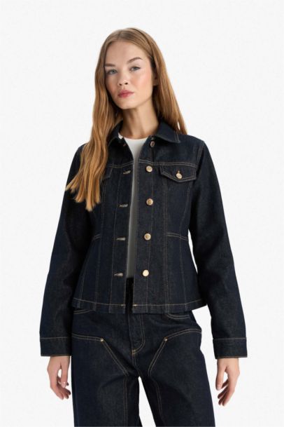 Buttoned Denim Jacket