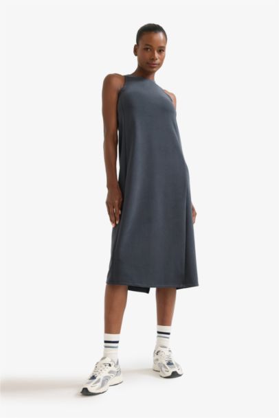 DeFactoFit Modal Sleeveless Midi Dress