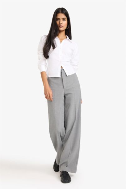Straight Fit Normal Waist Standard Length Trousers