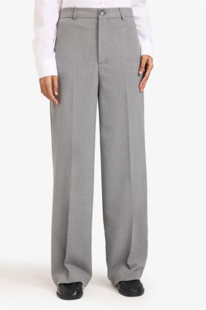 Straight Fit Normal Waist Standard Length Trousers