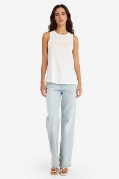 Relax Fit Baskılı Bisiklet Yaka Atlet