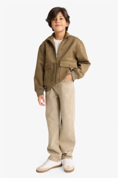 Boy Tippet Faux Leather Jacket