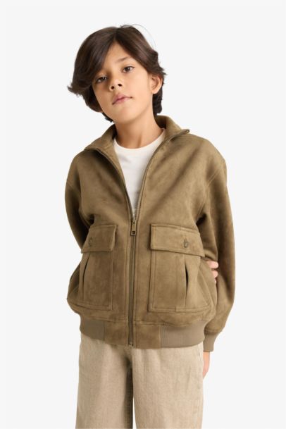 Boy Tippet Faux Leather Jacket