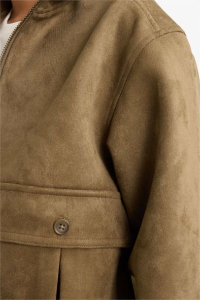 Boy Tippet Faux Leather Jacket