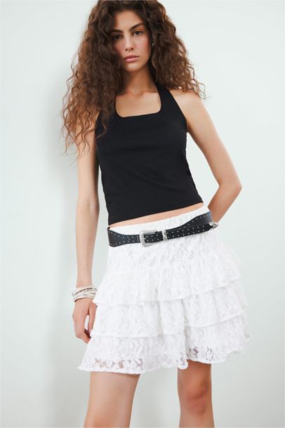 Slim Fit Halter Collar Tank Top