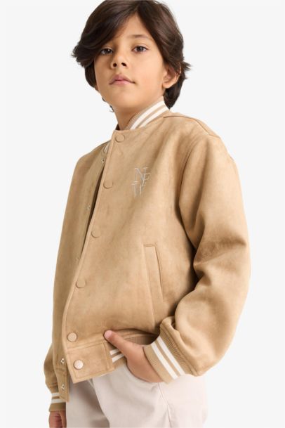 Boy College Collar Bomber Jacket