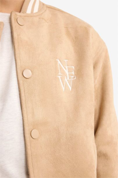 Boy College Collar Bomber Jacket