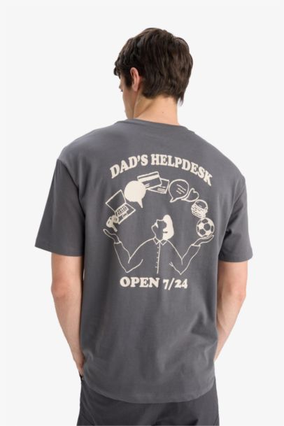 Boxy Fit Crew Neck Short Sleeve T-Shirt