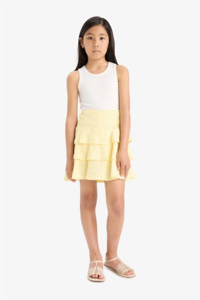 Girl Regular Fit Knitted Skirt