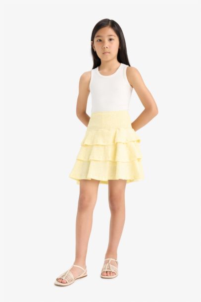 Girl Regular Fit Knitted Skirt