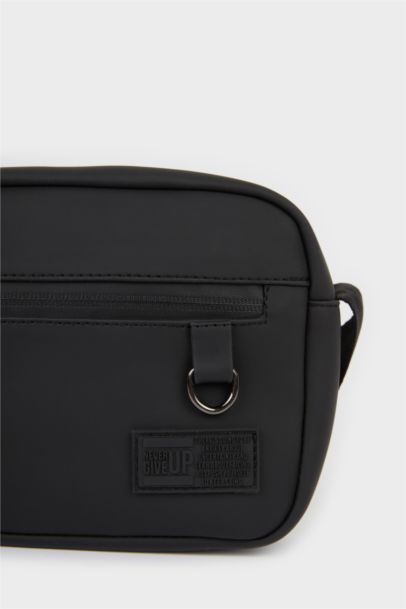 Man Faux Leather Crossbody Bag