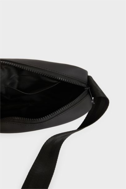 Man Faux Leather Crossbody Bag