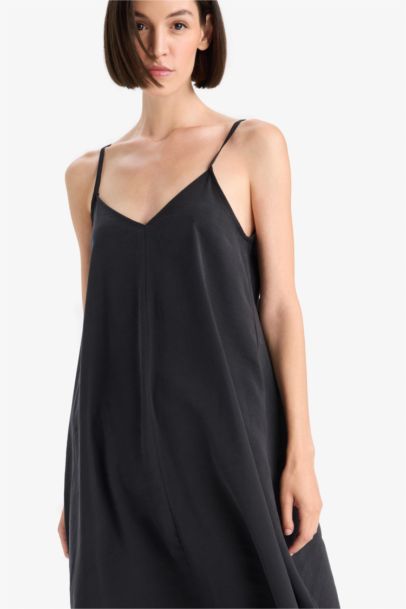 V-Neck modal Sleeveless Midi Dress