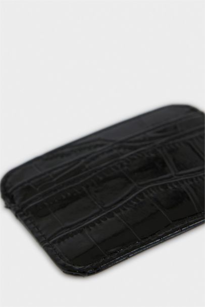 Woman Faux Leather Card Holder