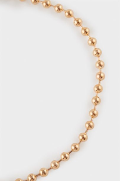 Woman 3 Piece Golden Bracelets With Blue Stones