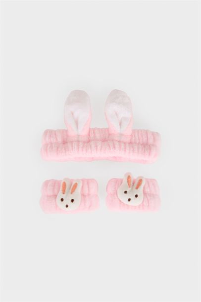 Woman Facial care 2 Piece Kit Hair Headband Absorbent Wristbands