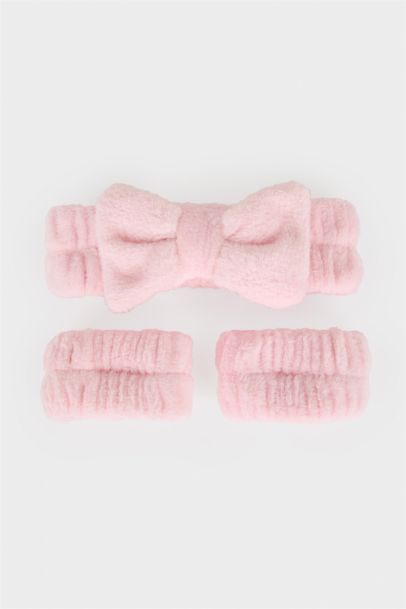 Woman Facial care 2 Piece Kit Hair Headband Absorbent Wristbands