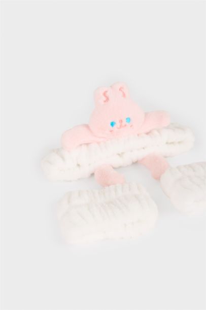 Woman Facial care 2 Piece Kit Hair Headband Absorbent Wristbands