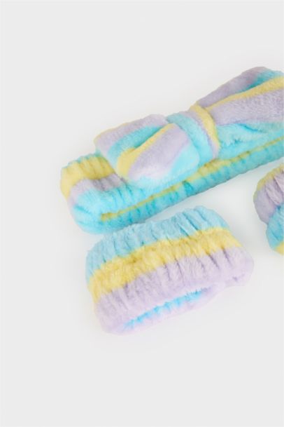 Woman Facial care 2 Piece Kit Hair Headband Absorbent Wristbands