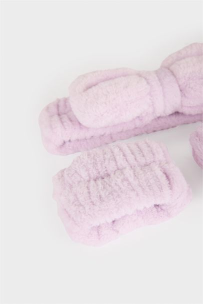 Woman Facial care 2 Piece Kit Hair Headband Absorbent Wristbands