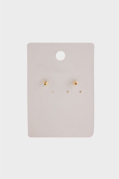 Woman Golden Dangling Earrings