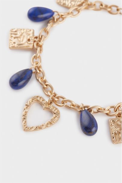 Woman Golden Charms Bracelet