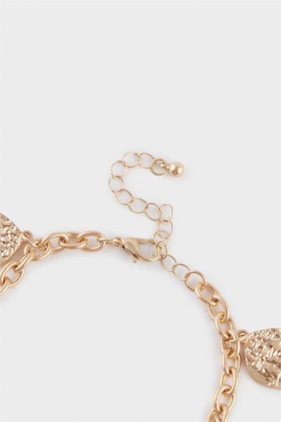 Woman Golden Charms Bracelet