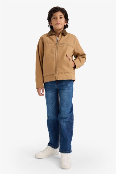 Boy Polo Collar Puffer Jacket
