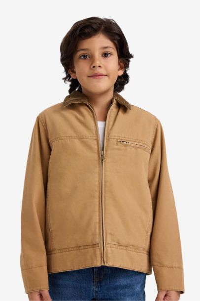 Boy Polo Collar Puffer Jacket