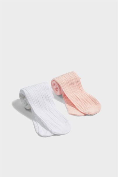 Kız Bebek 2'li 60 Denye Külotlu Çorap