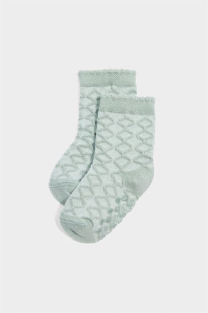 Lot de 3 Chaussettes longues coton antidérapantes pour bébé fille