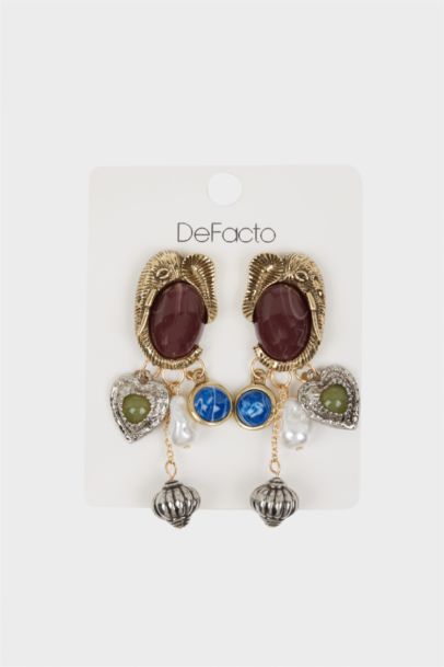 Woman Dangling Earrings