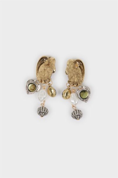 Woman Dangling Earrings