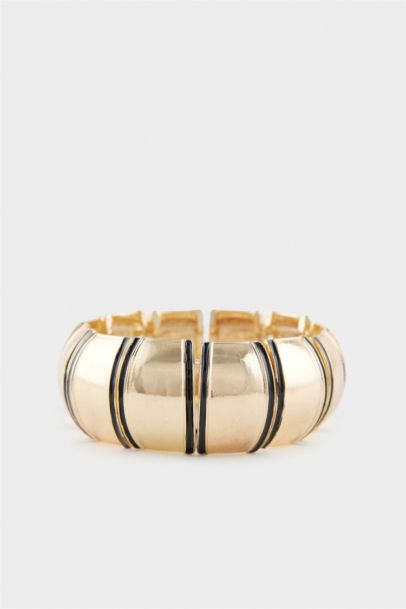 Woman Golden Bangle Bracelet