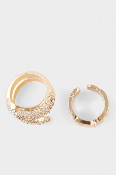 Woman 2 Piece Gold Rings