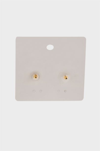 Woman Black Stone Gold Earringss