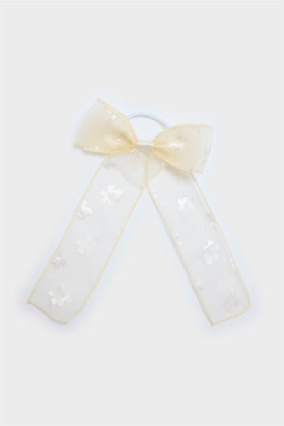 Sarı Fiyonk Lastik Toka Kız Çocuk