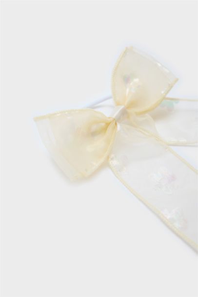 Sarı Fiyonk Lastik Toka Kız Çocuk