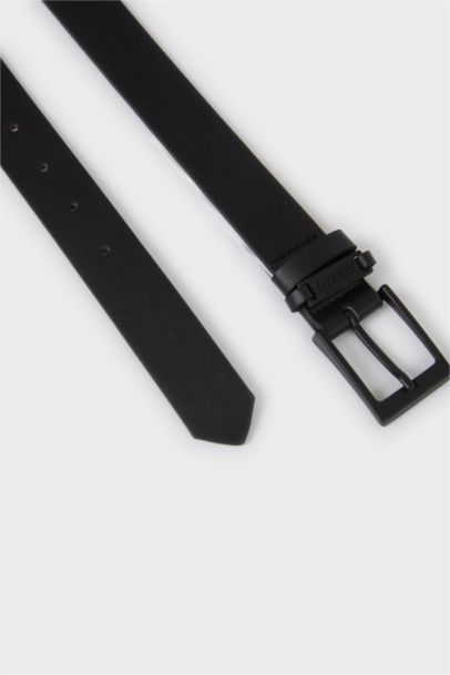 Dikdörtgen Toka Suni Deri Günlük Kemer Erkek Çocuk