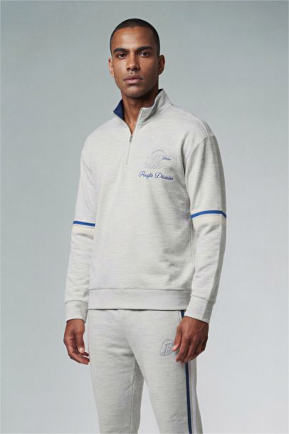 سويت شيرت قصة مريحة بطبعة NBA Lakers