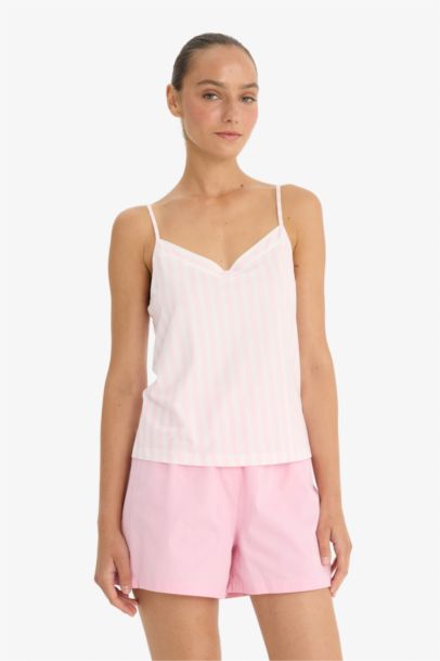 Fall in Love Regular Fit V-Neck Strappy Top