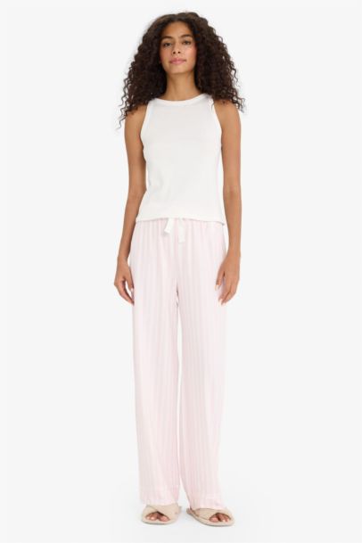 Regular Fit Striped Pajama Pants