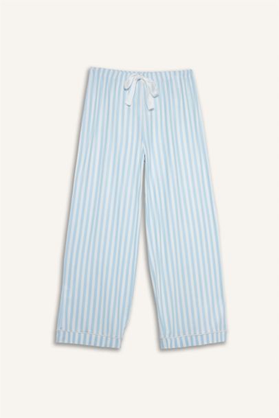 Длинные пижамные брюки Regular Fit в полоску