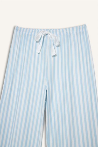 Длинные пижамные брюки Regular Fit в полоску