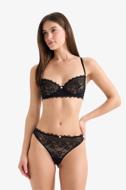 Fall in Love Lace Laced Brazilian Panty