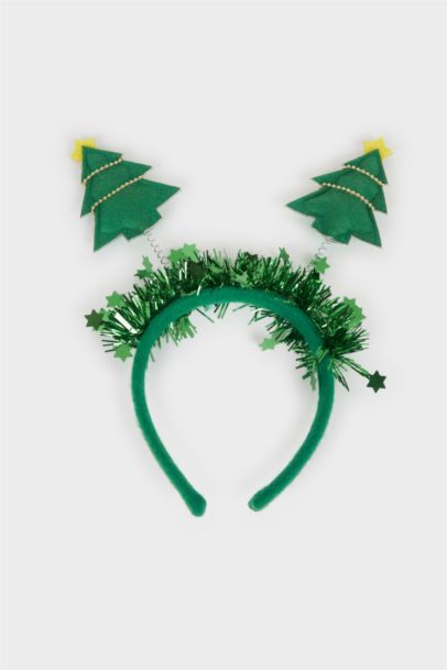Woman Christmas Tree Themed Headband