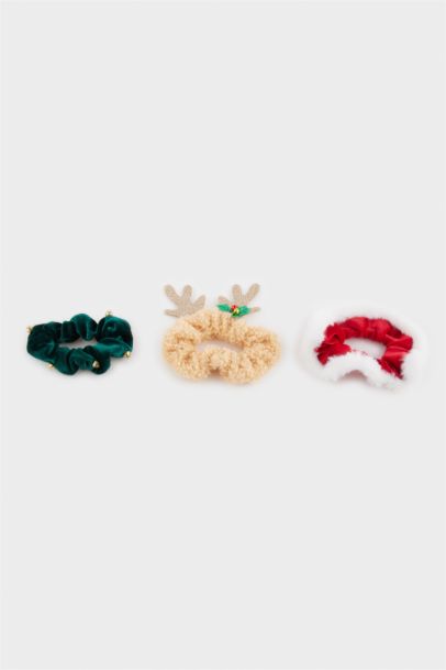 Woman 3 piece Christmas Themed Hair Ties