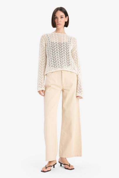 Regular Fit Boat Collar Knitwear Pullover