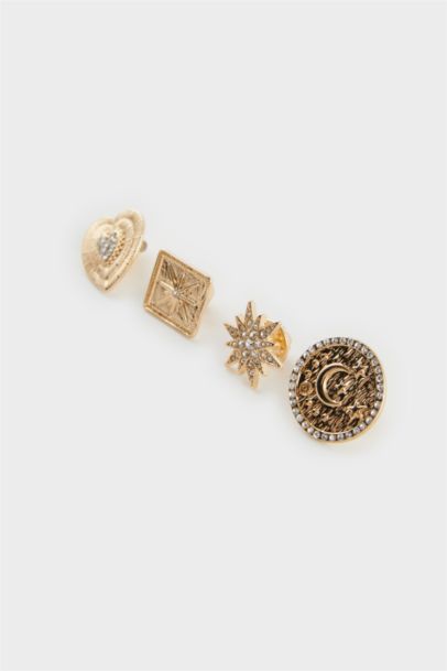 Lot de 4 Broches dorées pour femme